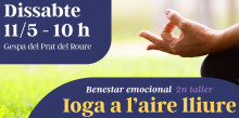 L’Empodera’t ofereix una sessió de ioga a l’aire lliure al parc del Prat del Roure