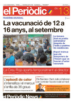 Portada de l'edició 13-08-2021