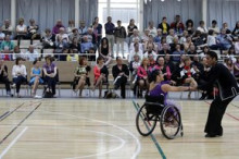 Trofeu esportiu de ball adaptat en cadira de rodes a Escaldes