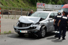  Dos ferits en un accident entre un camió i un cotxe a l'avinguda Tarragona