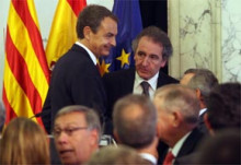 Zapatero referma a Bartumeu el suport per a l'acostament a la UE