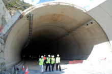 Llum verd al Túnel de la Tàpia