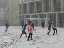 La nevada atura el duel de l'infantil aleví al descans (3-1)