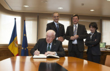 Martí rep al president del Congrés de Poders Locals del Consell d'Europa 