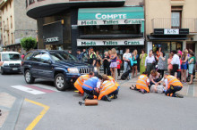 Atropellament de tres dones en ple centre 