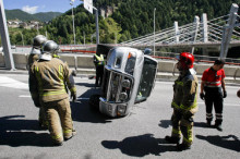 Un accident provoca talls de trànsit a la Massana 