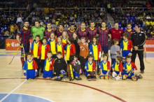 Jugadors del Barça per un dia