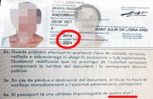 El Govern expedeix passaports amb dues dates de caducitat 