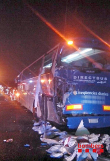 Donats d'alta els passatgers de l'accident d'autocar de Corbera 