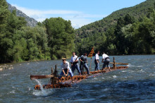 Coll de Nargó s'engalana per celebrar la baixada de raiers