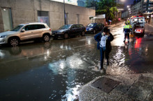 Zones inundades a la capital per la pluja caiguda en poc temps