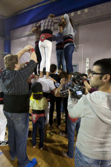 Els Castellers d'Andorra al ?Quarts de nou'