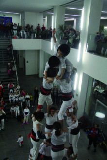 Els Castellers d'Andorra fan el seu primer 4 de 6