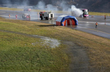 Espot assisteix al primer simulacre d'emergència a l'aeroport de la Seu