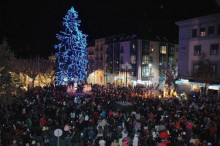 Encesa de llums de Nadal a la Seu d'Urgell amb sorpresa final