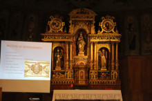 Restaurat el retaule de la Immaculada de l'església de Sant Pere Màrtir 