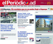 La web de EL PERIÒDIC rep més de 50.000 visites 
