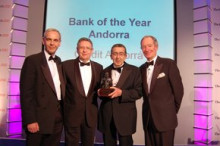 Crèdit guanya el premi Banc de l'Any d'Andorra