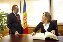 Jiménez reitera el suport d'Espanya en l'acostament d'Andorra a la UE