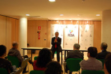Bartumeu s'oposa a la privatització dels serveis en la seva visita a FEDA