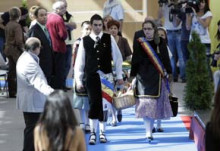 Pau Bartolí i Elena Gimenez són proclamats hereu i pubilla de Catalunya 2011