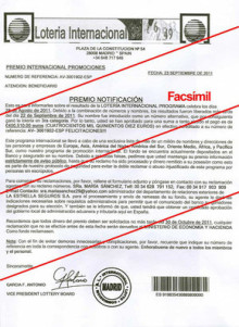 La Policia detecta intents d'estafa notificant premis de loteria