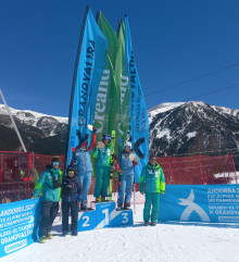 Carla Mijares i Xavier Cornella, campions d’Andorra en gegant