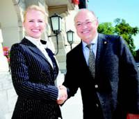 Primera visita oficial de la ministra d'Afers Exteriors de Liechtenstein
