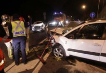 Accident al túnel del Pont Pla amb tres vehicles implicats