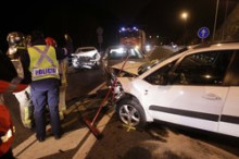 Una dona resulta ferida greu en un accident al Túnel del Pont Pla