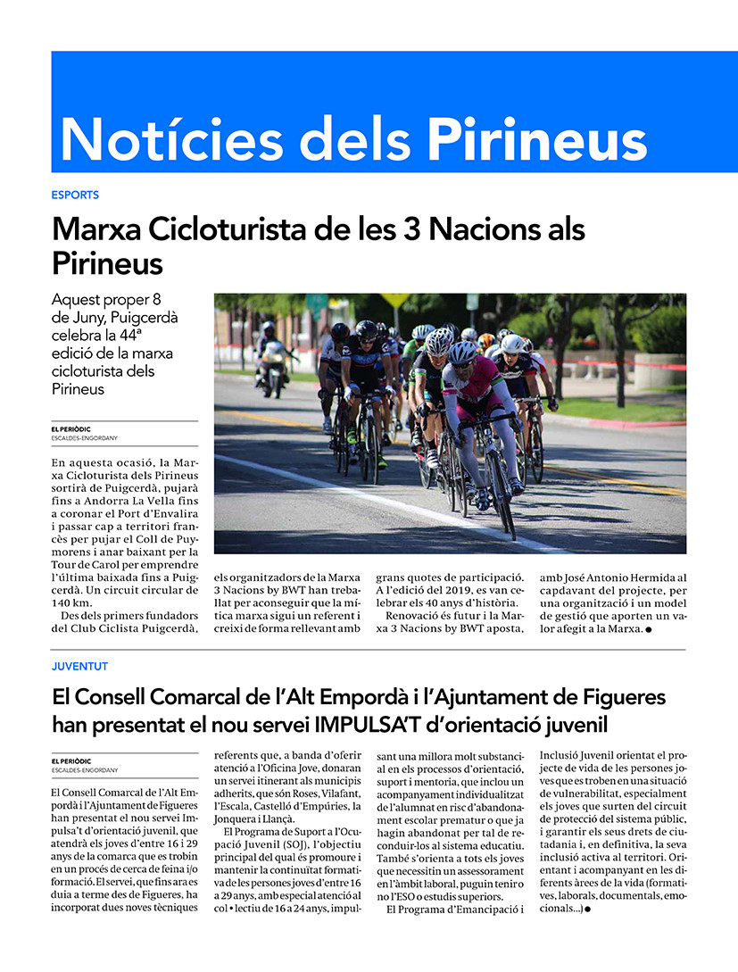 Notícies dels Pirineus 07.06.2024