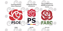 Les FARC, amb la rosa del PS