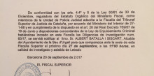 Batalla declararà pel suport a l’1-O el 27 de setembre