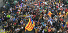 Concentració multitudinària a la Seu contra la violència policial