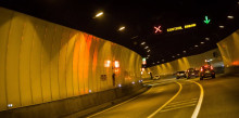 Col·lisió per abast entre tres vehicles al túnel del Pont Pla