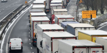 Bloquejats pel temporal de  neu a França