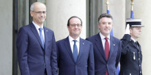 François Hollande rebrà Toni Martí i Vicenç Mateu a París 