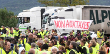 Les protestes de França redueixen un 40% l’entrada de vehicles al Pas