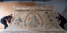 Les pintures murals romàniques s’ubicaran des d’avui a l’Espai Columba