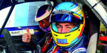 Fernando Alonso s’estrena al gel al Circuit del Pas de la Casa