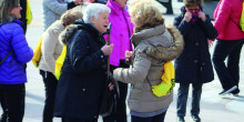 Una trentena d’avis participen en la caminada popular de Sant Julià