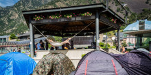 Nova acampada de protesta pel preu dels lloguers
