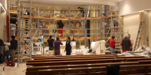 El ‘Miquel Àngel del segle XXI’ rehabilita l’església de Sant Julià