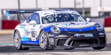 Joan Vinyes, al Circuit de Xest amb el Porsche GT3