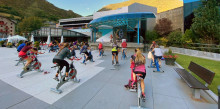 Una classe d'exhibició de 'cycling' solidària tanca les activitats esportives a l'aire lliure d'Encamp