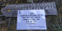 Un despreniment obliga a tallar l'accés al camí de la Molina cap a Prat de Gilet  