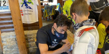 Joan Verdú visita els joves del Soldeu Esquí Club