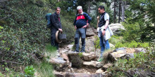 Restauració del camí del refugi del Comapedrosa amb la tècnica de la pedra seca