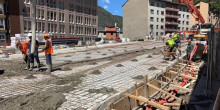 Les obres de la plaça de la Creu Blanca d'Escaldes-Engordany poden acabar abans del previst