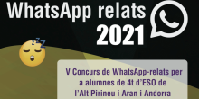 Més de 800 alumnes de dinou centres de l’Alt Pirineu, Aran i Andorra participen en el 5è Concurs Whatsapp Relats